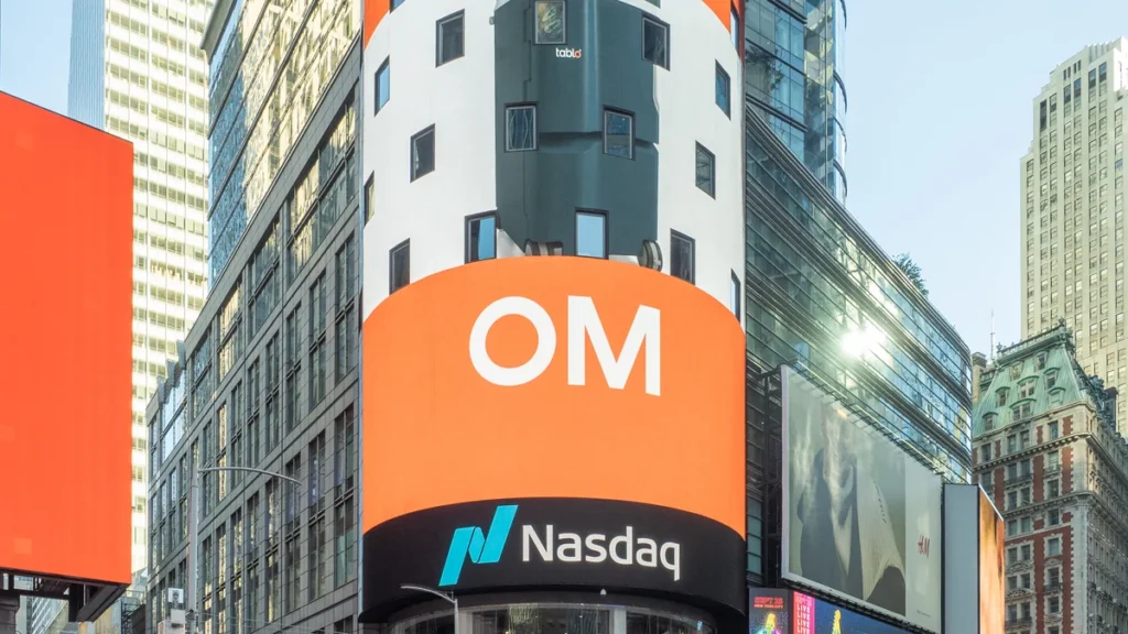 Pantallas del Nasdaq MarketSite en Times Square, Nueva York