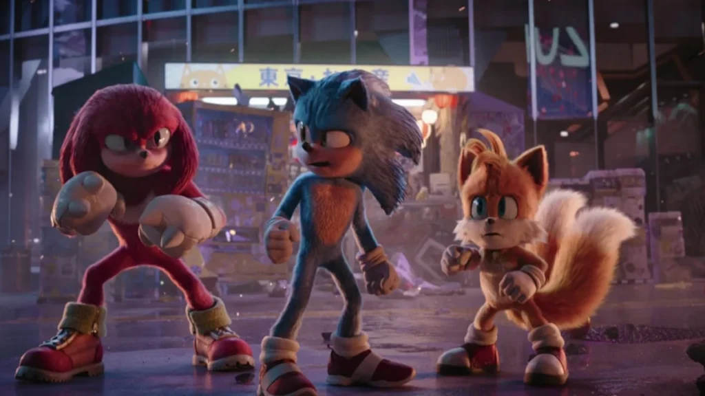 Figura y logo de Sonic the Hedgehog conmemorando su legado en SEGA