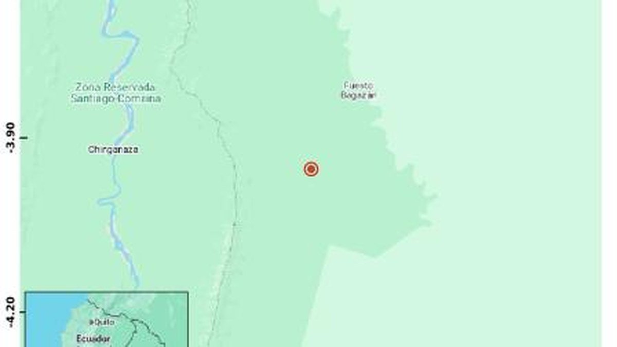 Sismo de magnitud 5,4 se registró cerca de Morona Santiago este jueves