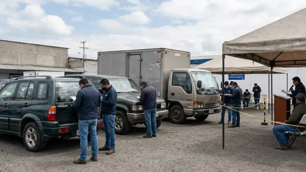 Vehículos embargados que el SRI subastará en Quito y Santo Domingo