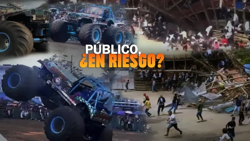 Vehículo Monster Truck en Popayán durante evento público