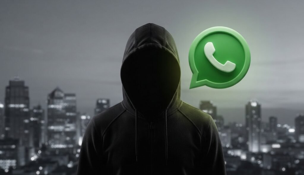 Teléfono celular mostrando mensajes de texto de alerta y seguridad digital