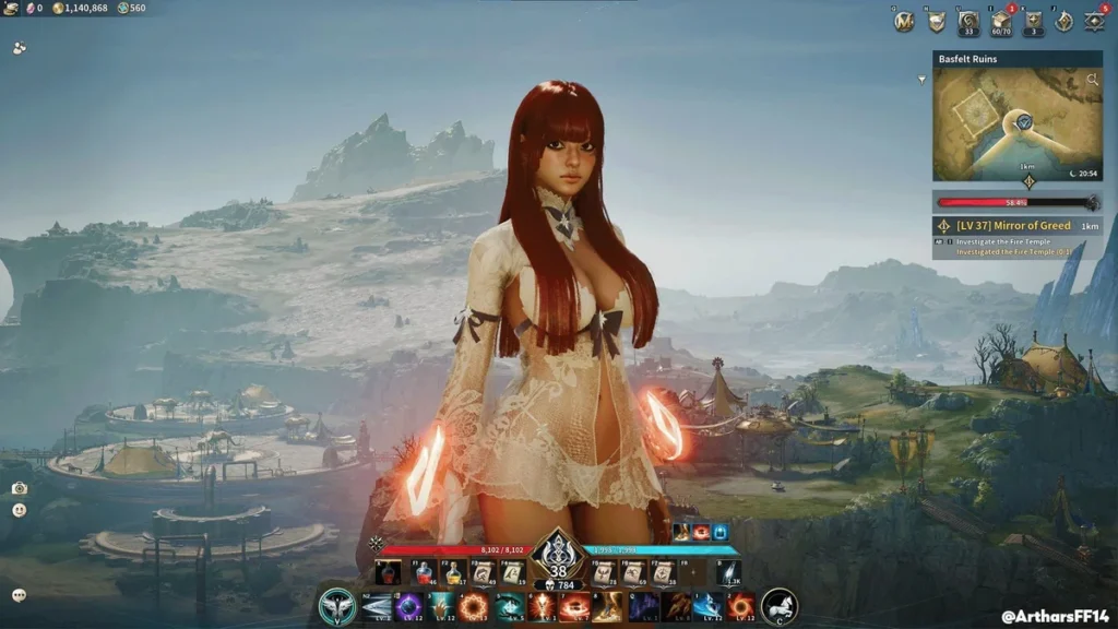 Captura gráfica del videojuego MMORPG AION 2 en Steam