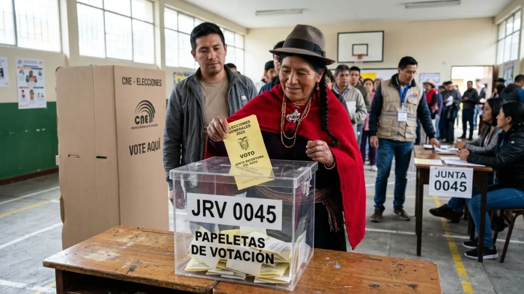 Urnas y papeletas para el cambio de candidatos para elecciones
