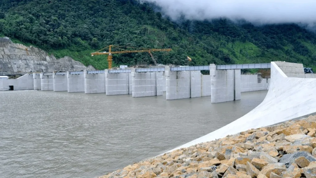 Instalaciones de la central hidroeléctrica Coca Codo Sinclair en Ecuador