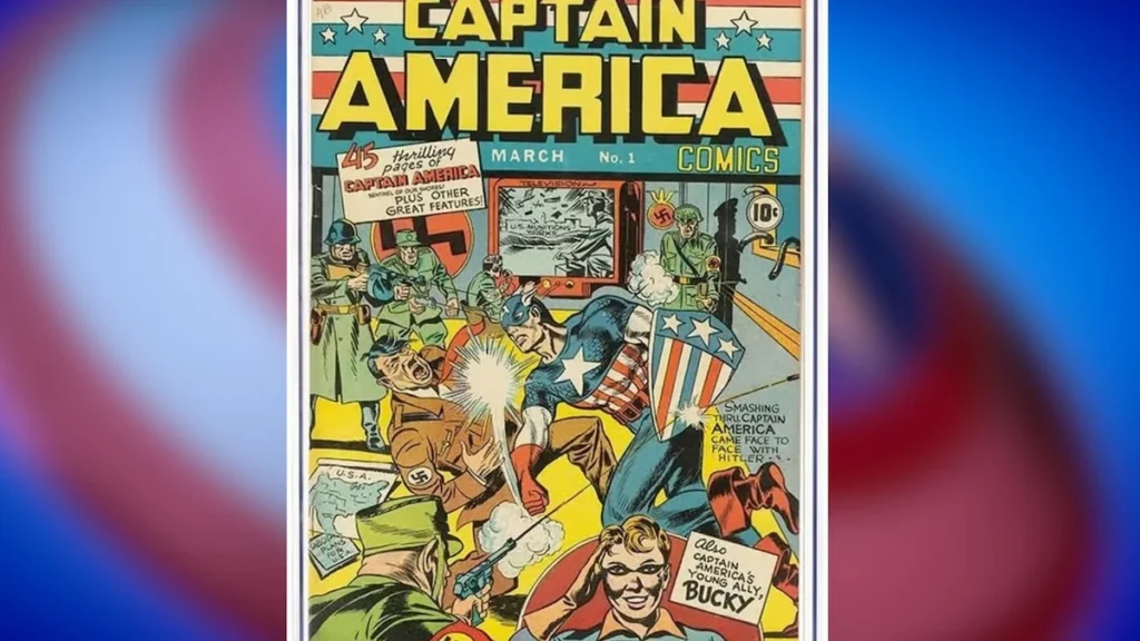 Portada original de Captain America Comics No 1 subastada en Dallas