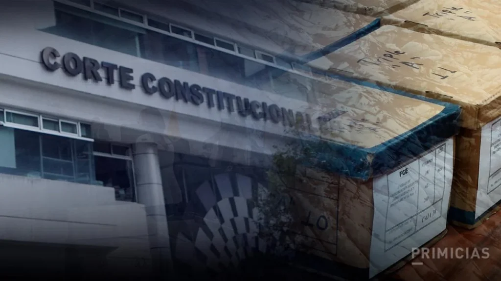 Sede de la Corte Constitucional del Ecuador en Quito con magistrados