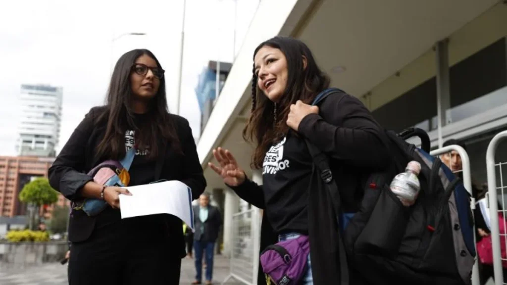 Audiencia judicial en la Corte Nacional de Justicia en Quito