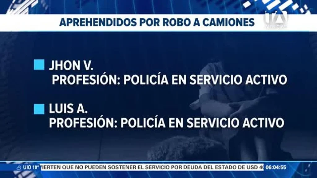 Vehículos blindados, armas incautadas y detenidos en comando policial de Guayaquil