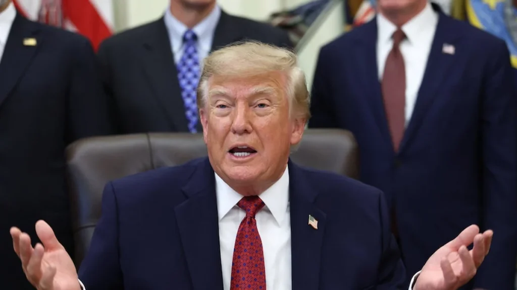 Donald Trump en declaraciones sobre la situación de Venezuela
