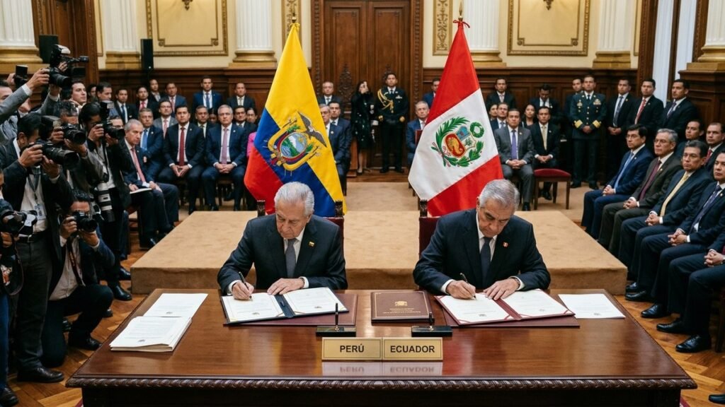 Ecuador y Perú conmemoran 28 años del Acta de Paz y la hermandad bilateral