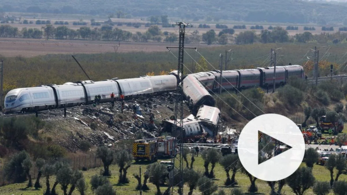Operativos de rescate e inspección tras colisión de trenes de alta velocidad en Toledo España