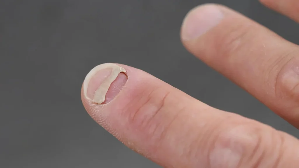Evaluacion medica de afecciones dermatologicas y desprendimiento de unas