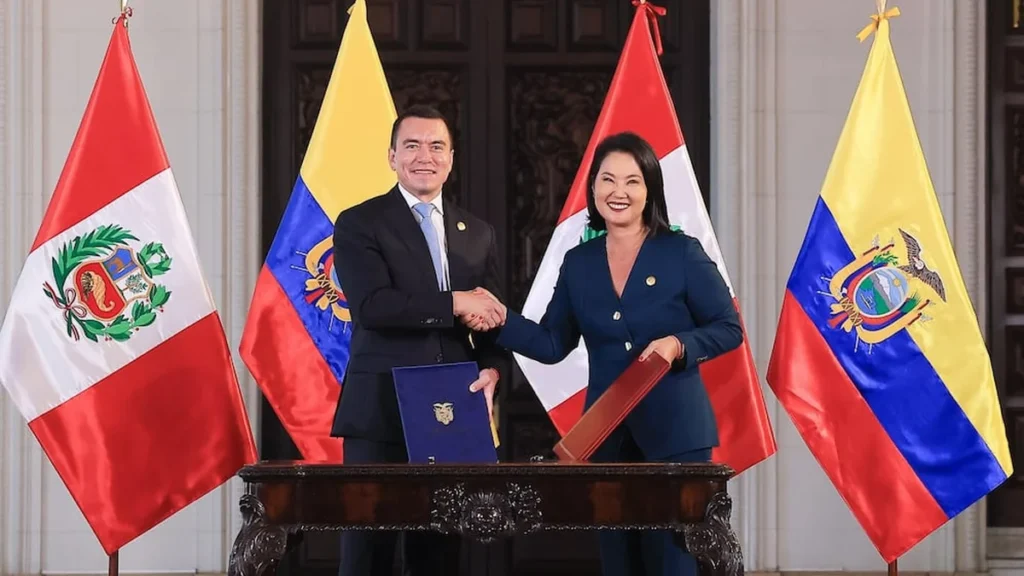 Cobertura informativa sobre Keiko Fujimori destaca integración con Ecuador tras recibir