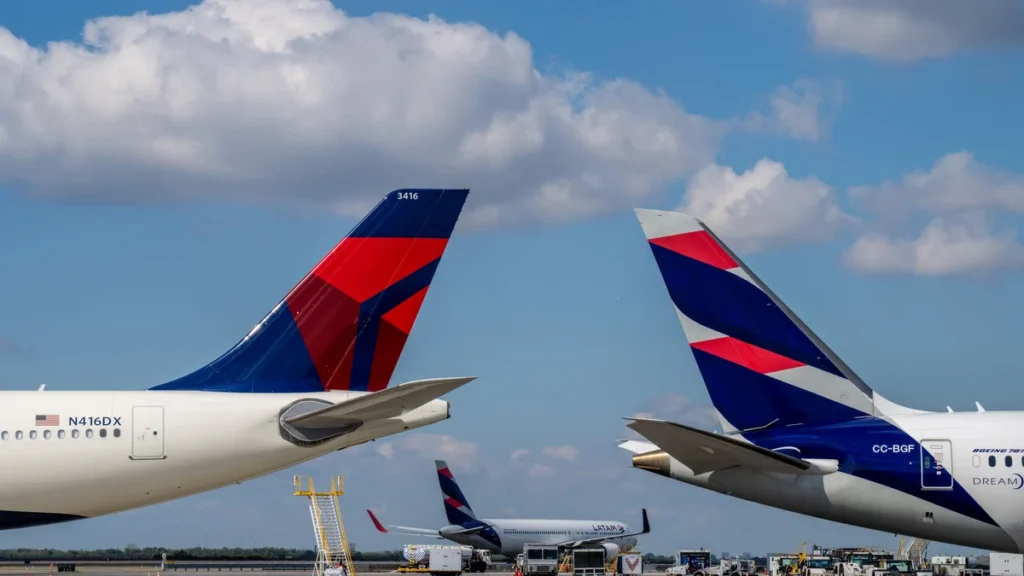 Operación de aeronaves bajo el joint venture LATAM y Delta