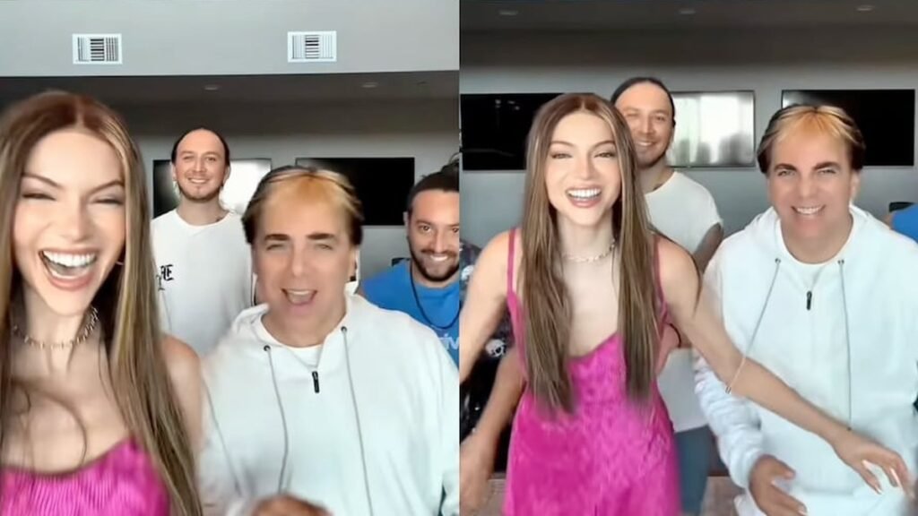 Mara Topic celebra el triunfo de Cristian Castro en los Premios Billboard