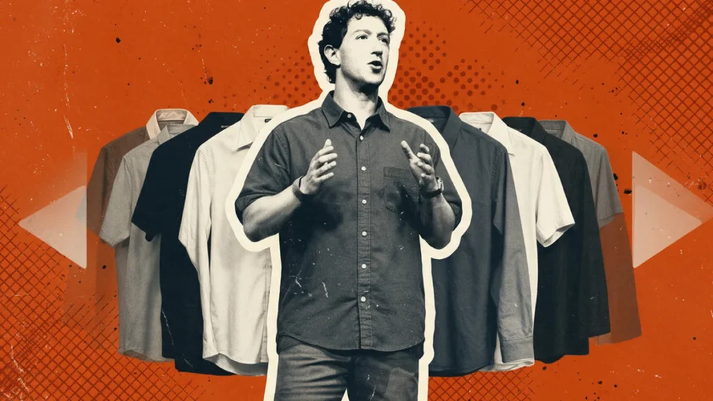 Mark Zuckerberg con su renovado estilo personal