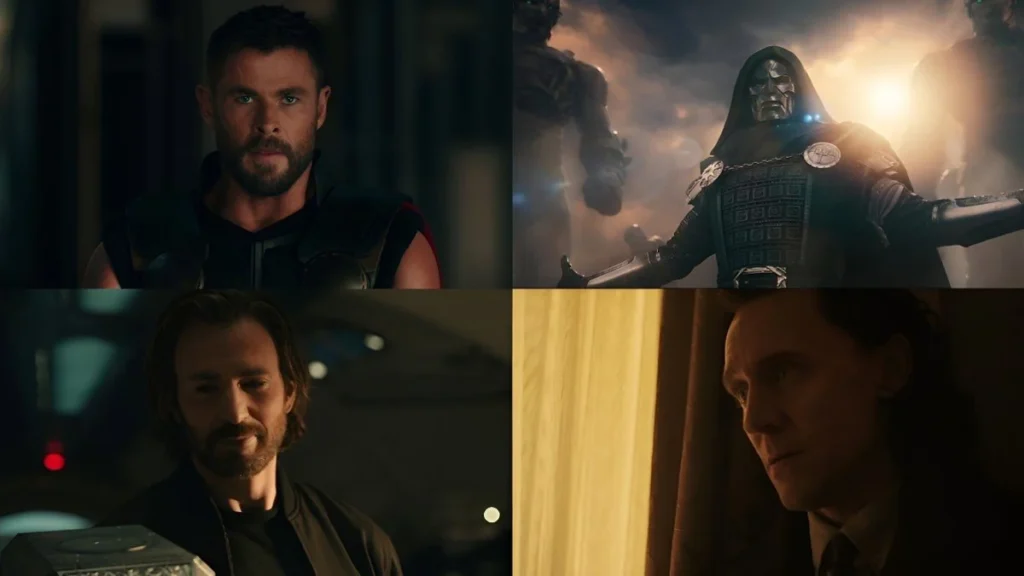 Diseño conceptual de Doctor Doom y el logotipo de Marvel Studios