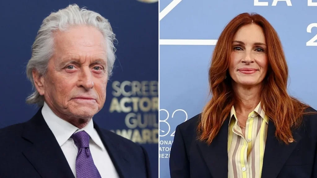 Michael Douglas y Julia Roberts figuras consagradas del cine estadounidense