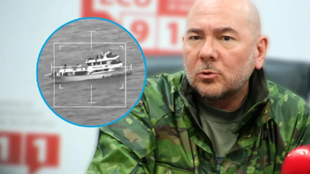 Operativo naval en altamar interceptando embarcación rápida con cargamento ilícito
