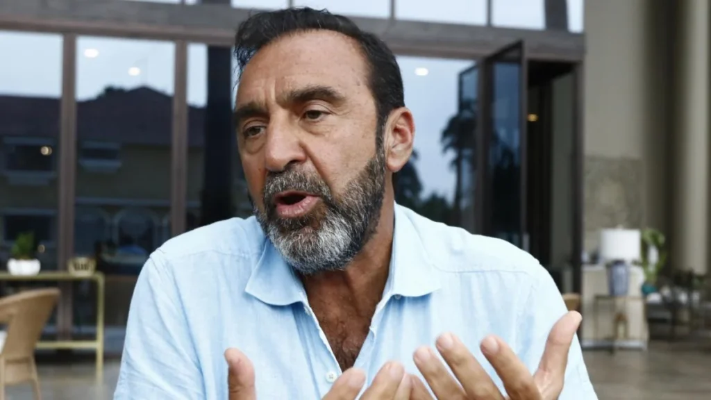 Nassib Neme en rueda de prensa como expresidente del Club Sport Emelec