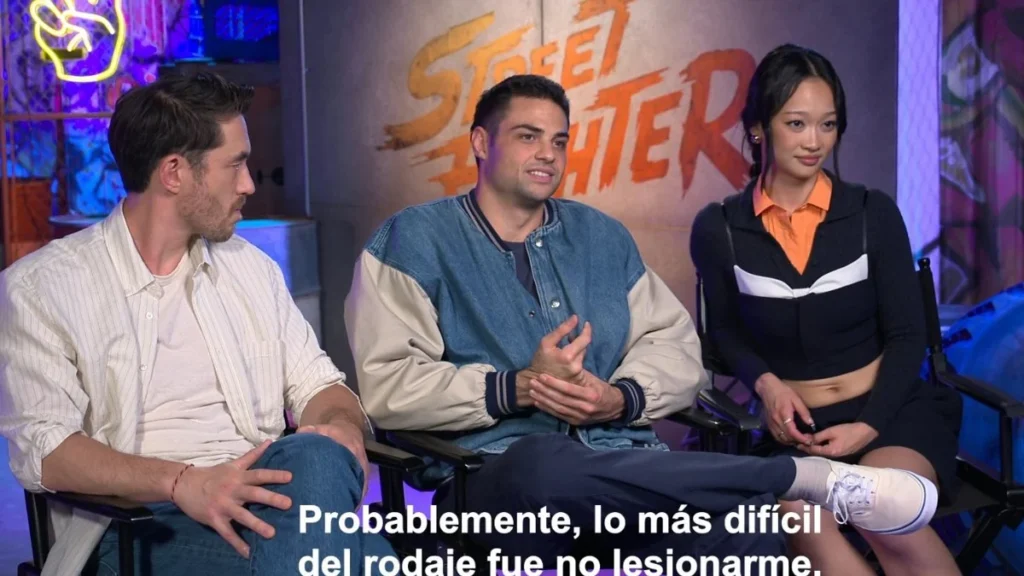 Noah Centineo caracterizado para el rodaje de la película de acción Street Fighter