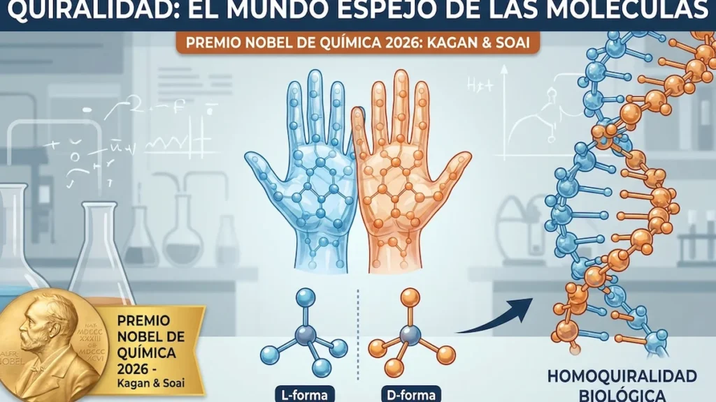 Estructuras moleculares quirales y síntesis química en laboratorio