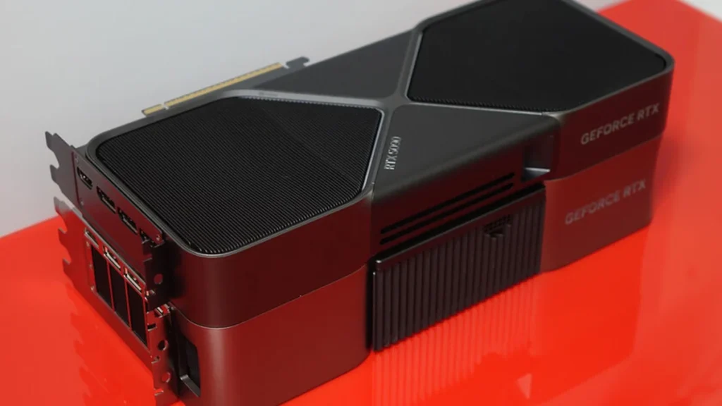 Tarjeta gráfica de última generación NVIDIA GeForce en banco de pruebas de hardware