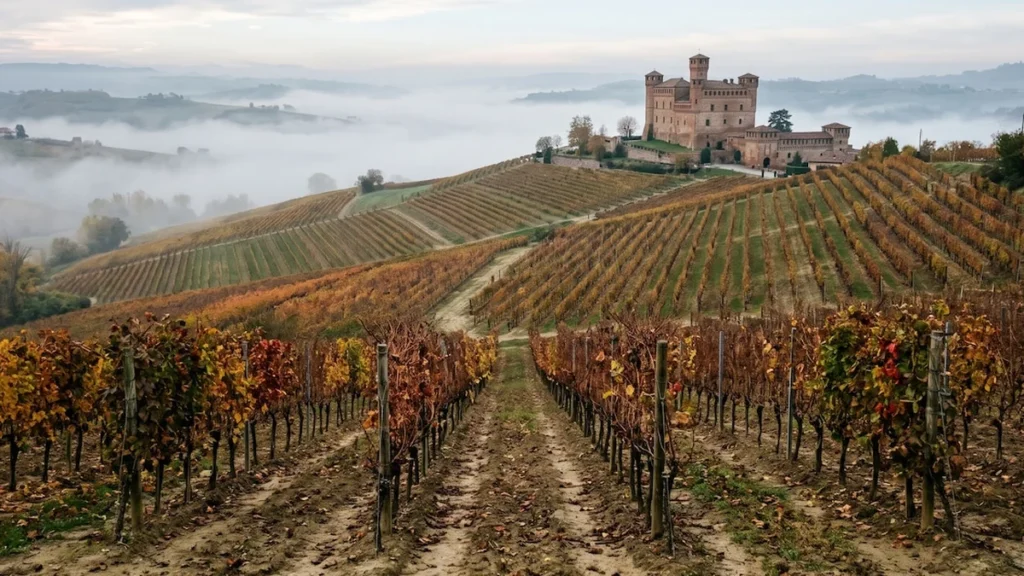 Histórica subasta de vino Barolo 2025 en castillo de Piamonte