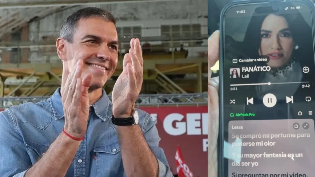 Cobertura informativa sobre Pedro Sánchez responde a Javier Milei con la canción Fanátic
