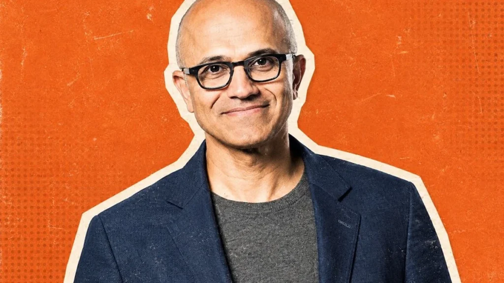 Satya Nadella, director ejecutivo de Microsoft, en conferencia