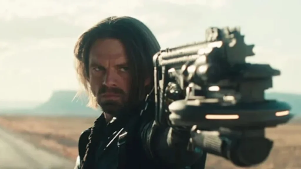 Sebastian Stan en rueda de prensa promocionando producciones cinematográficas