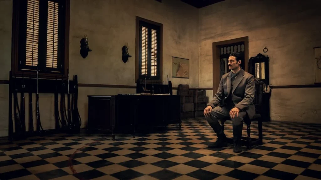 Escena de la producción televisiva Cien años de soledad