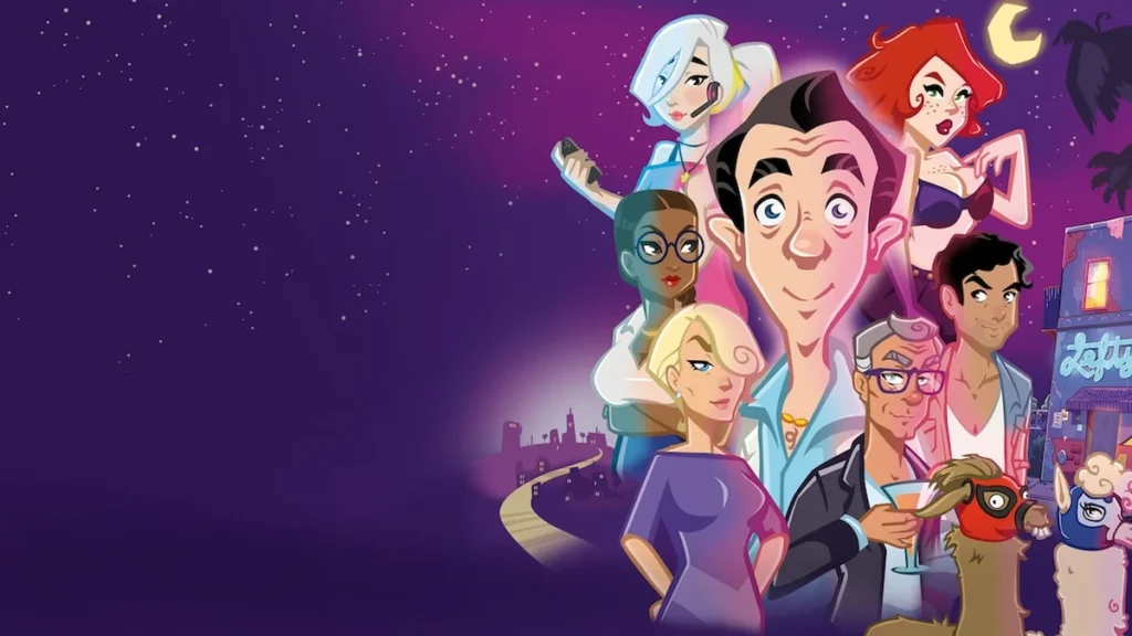Captura del personaje de videojuegos Leisure Suit Larry en aventura gráfica digital