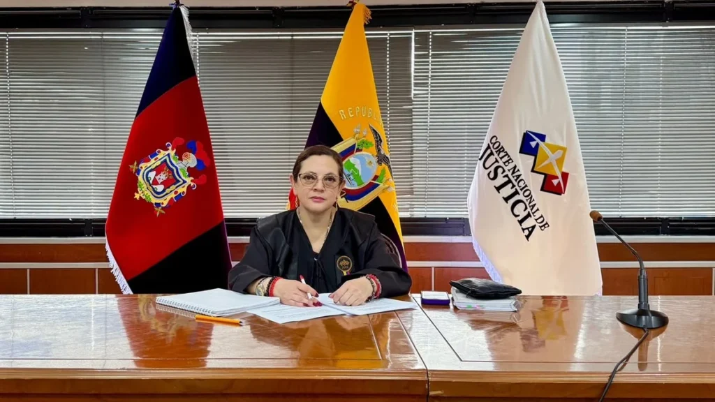 Instalaciones de la Función Judicial en Quito durante diligencias de apelación penal
