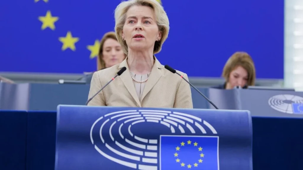 Billetes de euro y transacciones comerciales en Europa