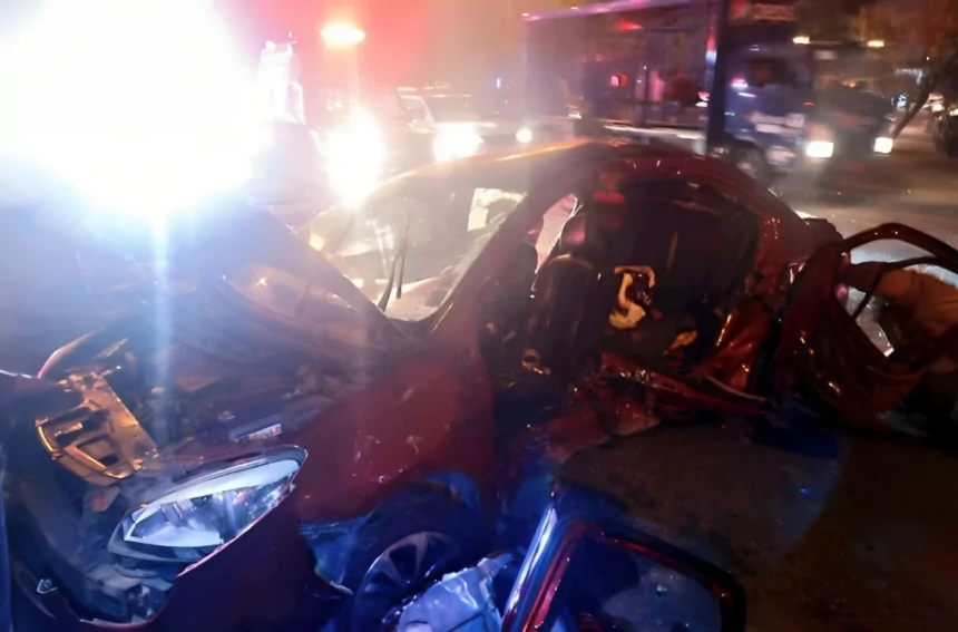 Choque en autopista Narcisa de Jesús