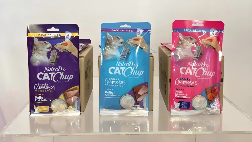 Descubre CatChup de Nutra Pro, el snack revolucionario para gatos de Agripac. Con sabores irresistibles y beneficios nutricionales,