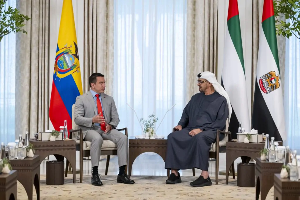 Daniel Noboa en Emiratos Árabes Unidos