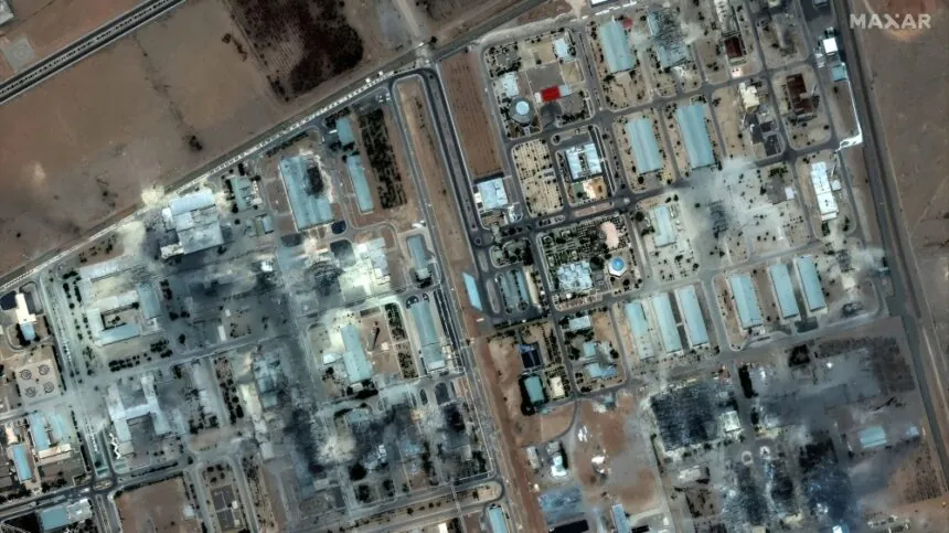 Mapa estratégico de los ataques de EE. UU. a instalaciones nucleares de Irán