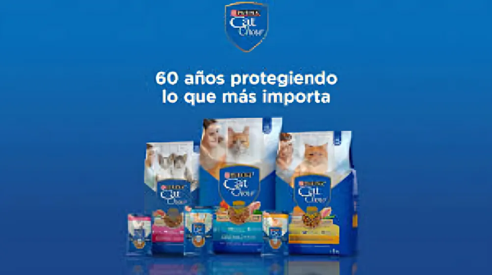 Cat Chow protege gatos desde hace 60 años, con ciencia, innovación y nutrición especializada para cada etapa de vida.