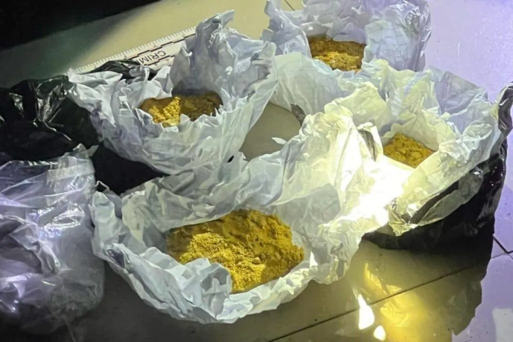 Oro incautado por la Policía en operativo contra minería ilegal.
