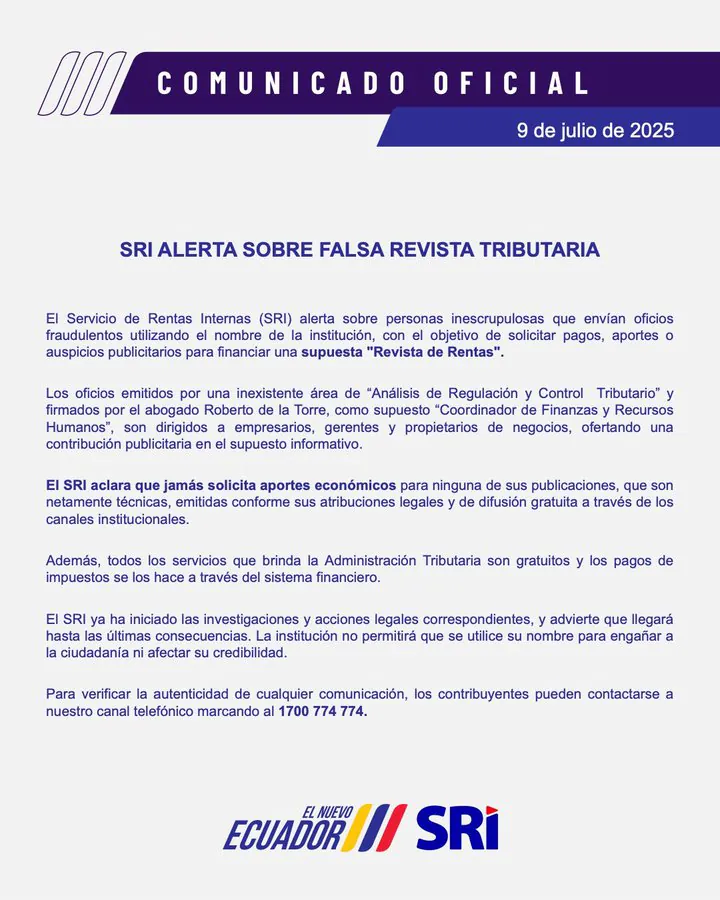 falsa revista tributaria