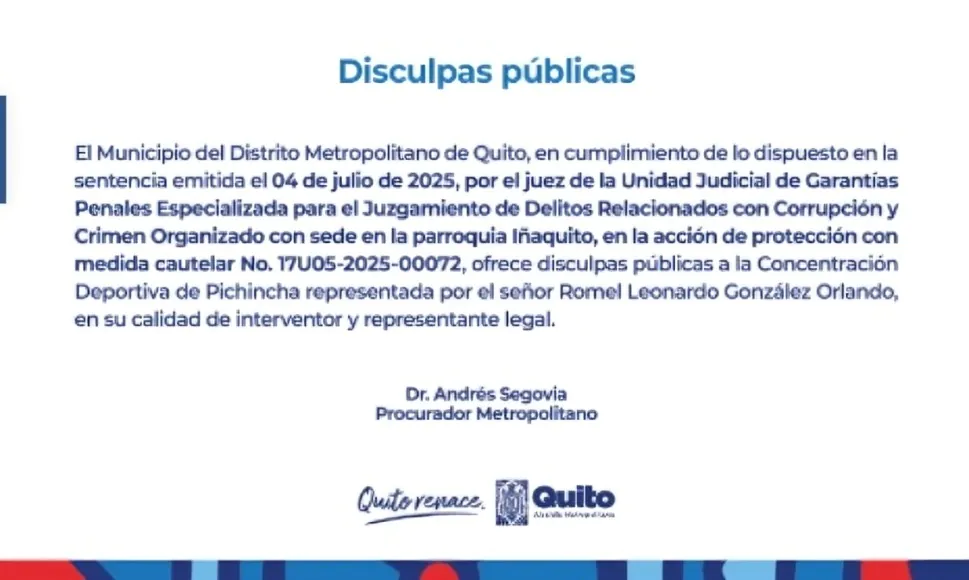 caso del estadio Atahualpa