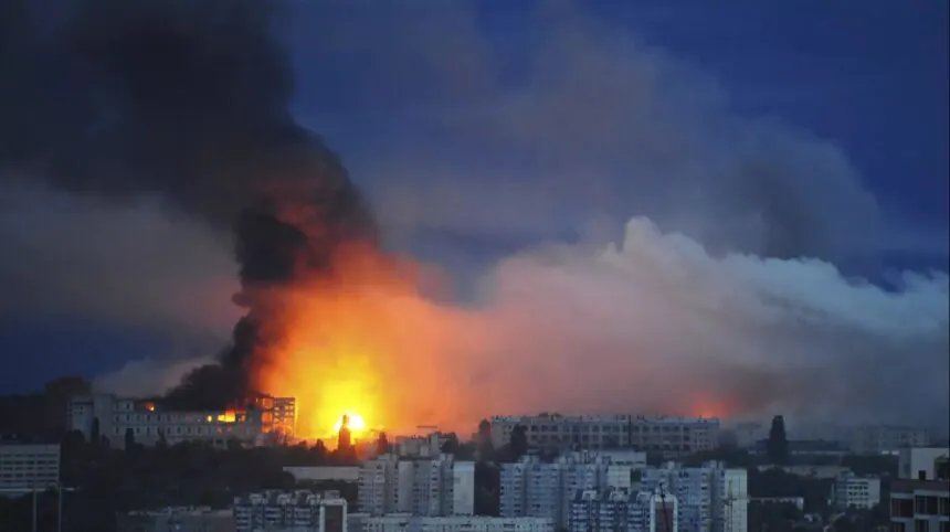 Ataque récord con drones de Rusia contra Ucrania
