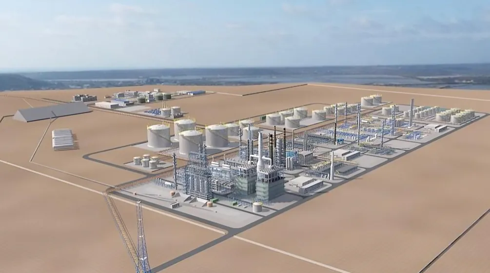 La nueva refinería en Monteverde fue presentada oficialmente por el Gobierno de Noboa. Procesará 80.000 barriles diarios.